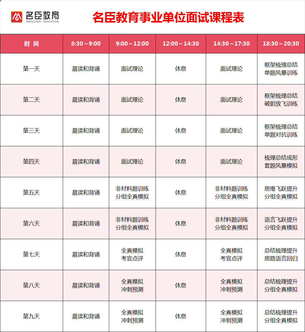 事业单位面试课程表.png